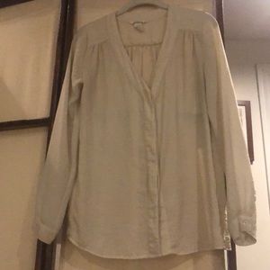 Cream crepe blouse